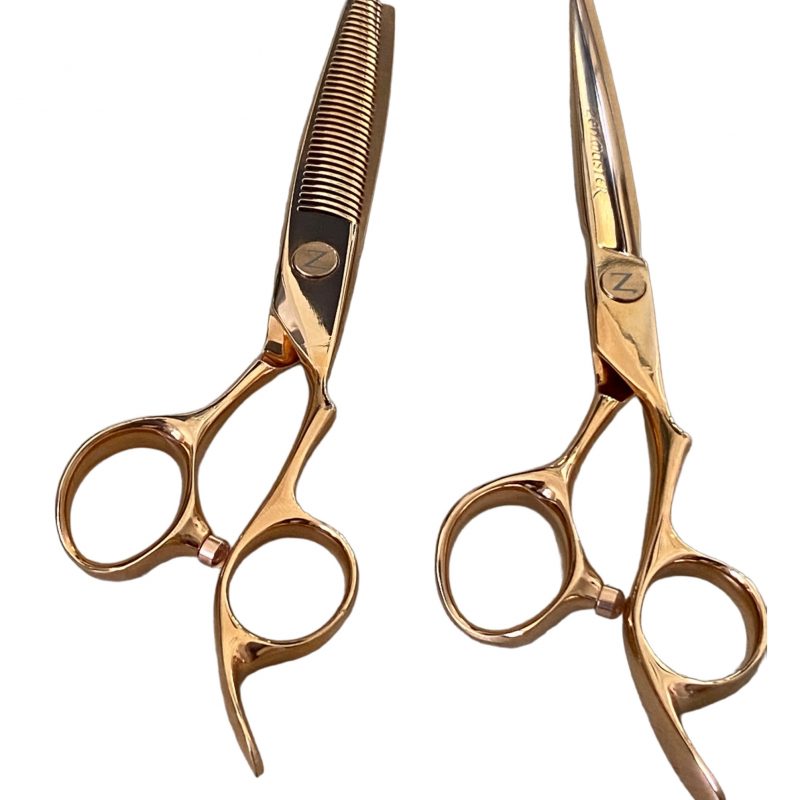 Task Master Scissors Light Rose Gold Set 6′ & 6.5′ – Zen Master Scissors – Create Perfection